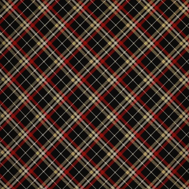Holiday Tidings Fabric Collection - Holiday Tidings Plaid Black