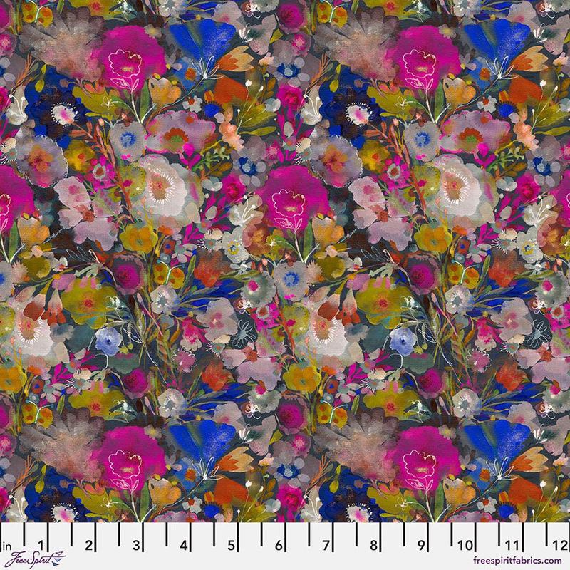 Multi Delphiniums // Sweet Somethings for FreeSpirit (1/4 yard)