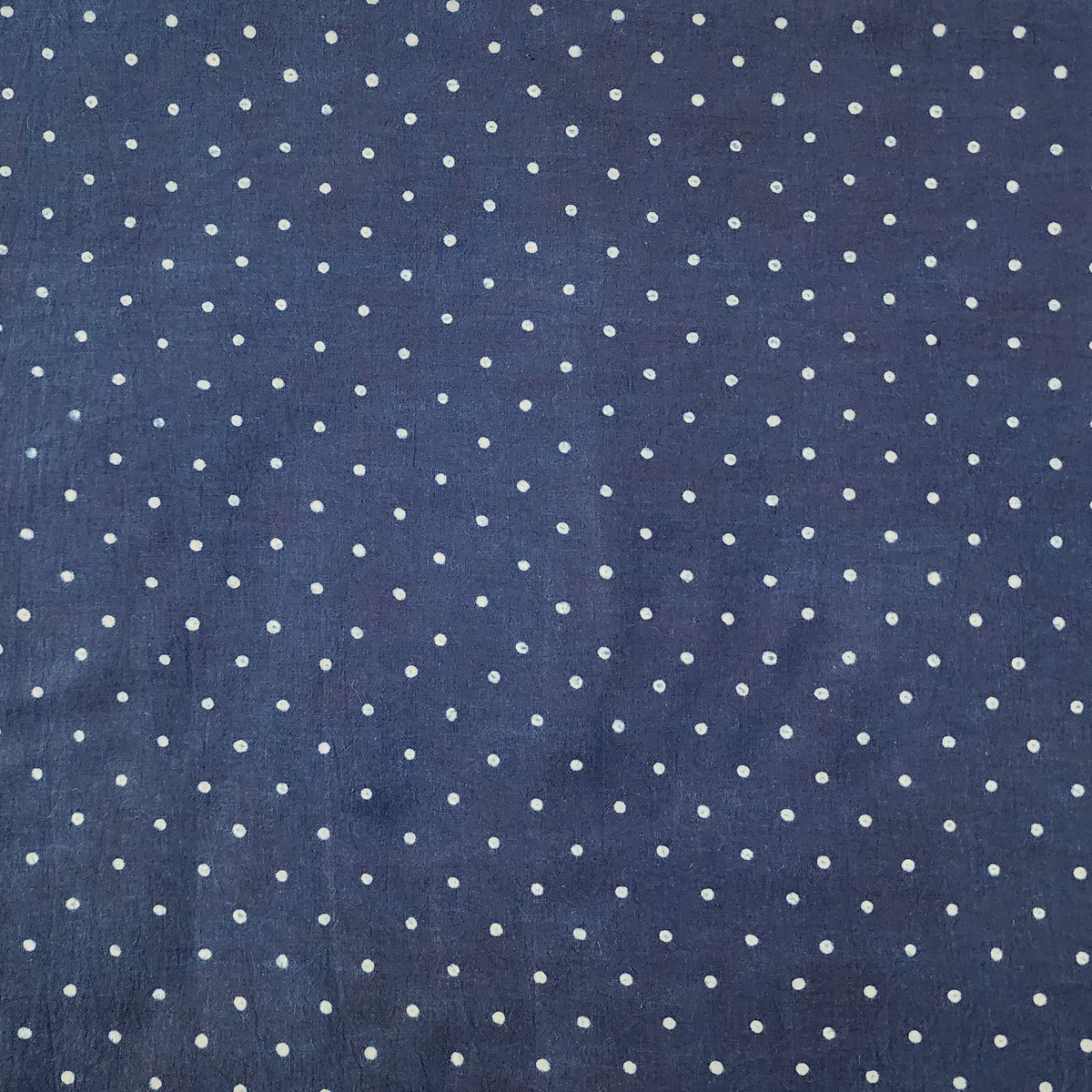Pure Cotton Akola Indigo Tiny Dots Hand Block Print Fabric