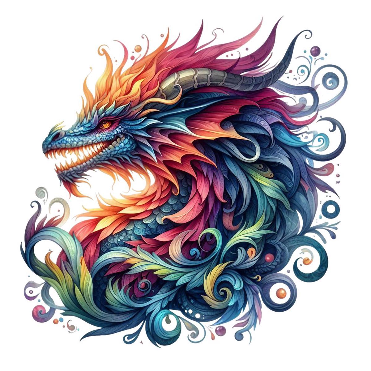 The Dragon Lair Dragon 3 Fabric Panel