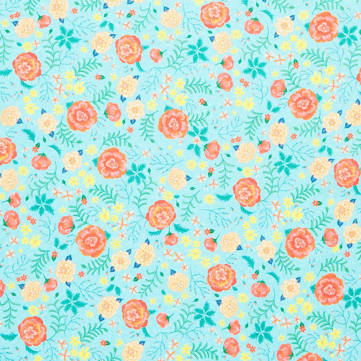 Faraway Florals - Floral Sky Yardage