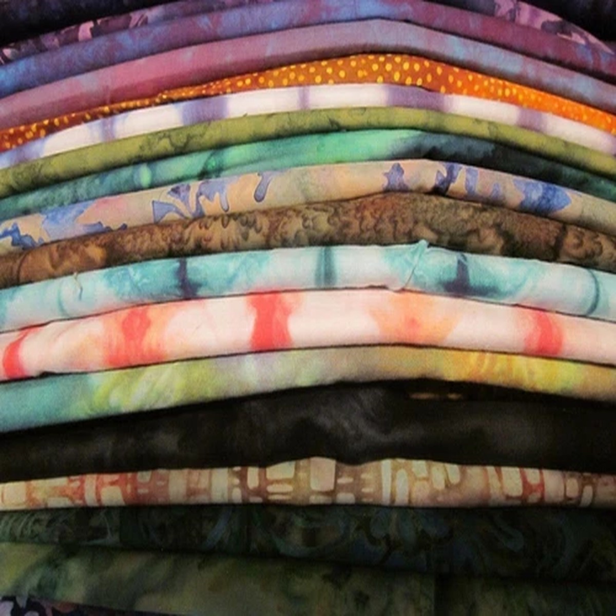 2 PC BATIK sets tonal DOTS floral Cotton FABRIC U-Pick READ 4 INFO 1/2 yd total