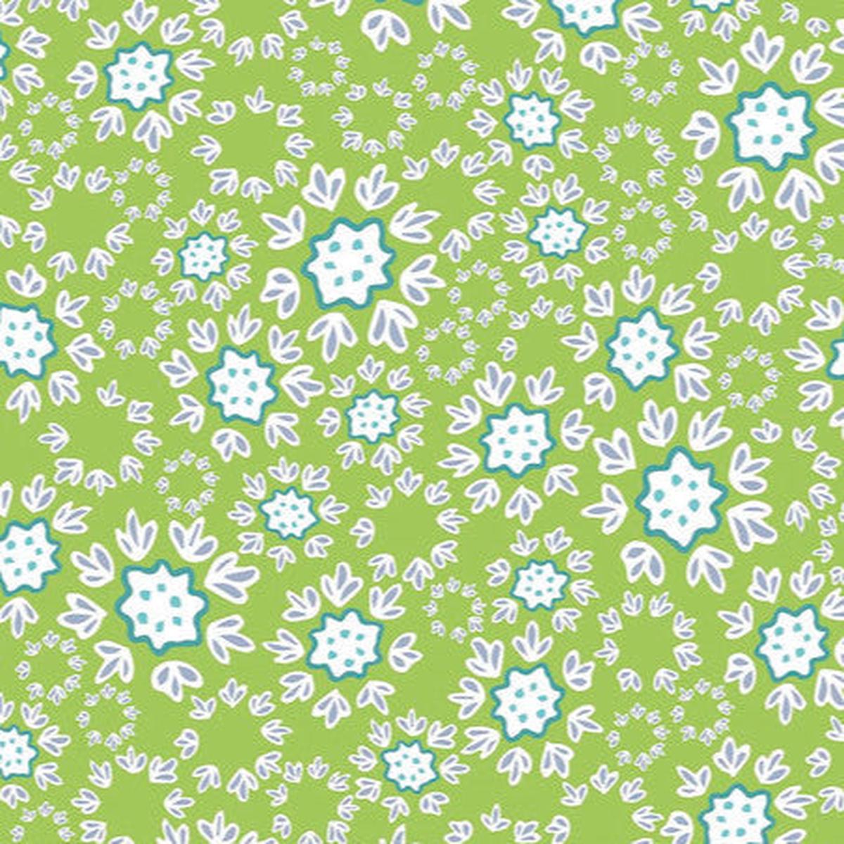 Free Spirit Fabrics Night Fancy Frills Quilting Fabric in Green