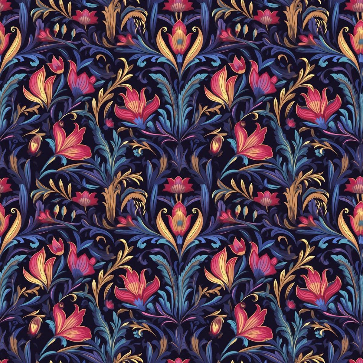 Luminous Flower Fabric