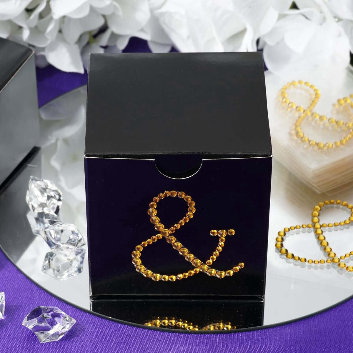 12 Pack Gold Rhinestone Monogram Letter Jewel Sticker Self Adhesive DIY Diamond Decor 8211 and 158221