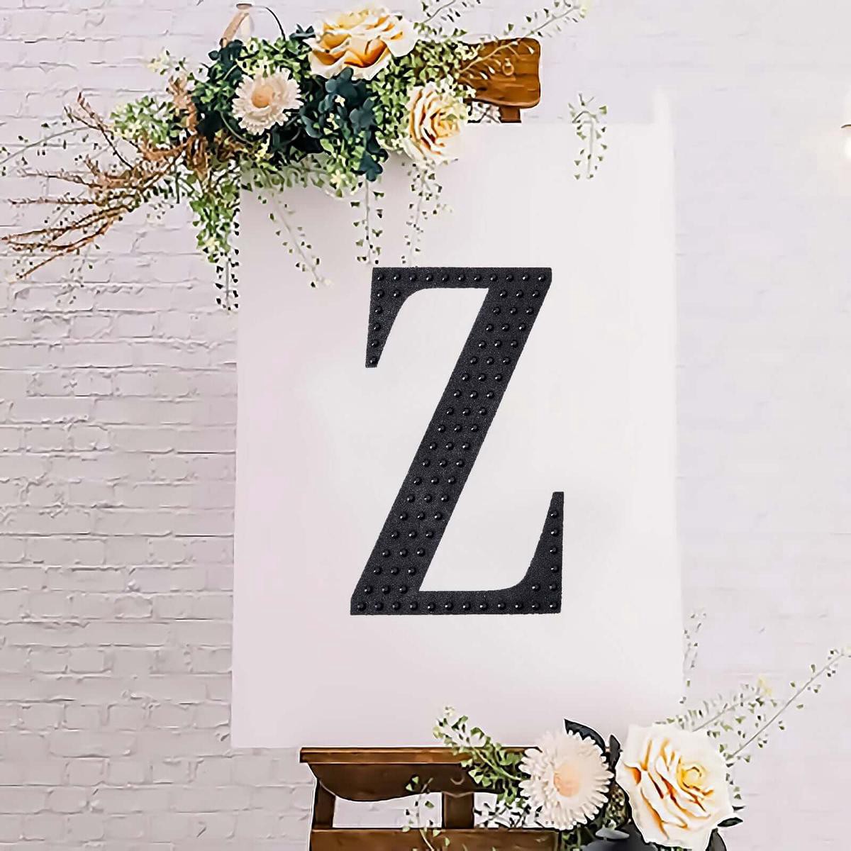 Decorative Rhinestone Alphabet 8221Z8221 Letter Stickers Glitter Adhesive Craft Letters Black DIY Sparkle Embellishments 88221