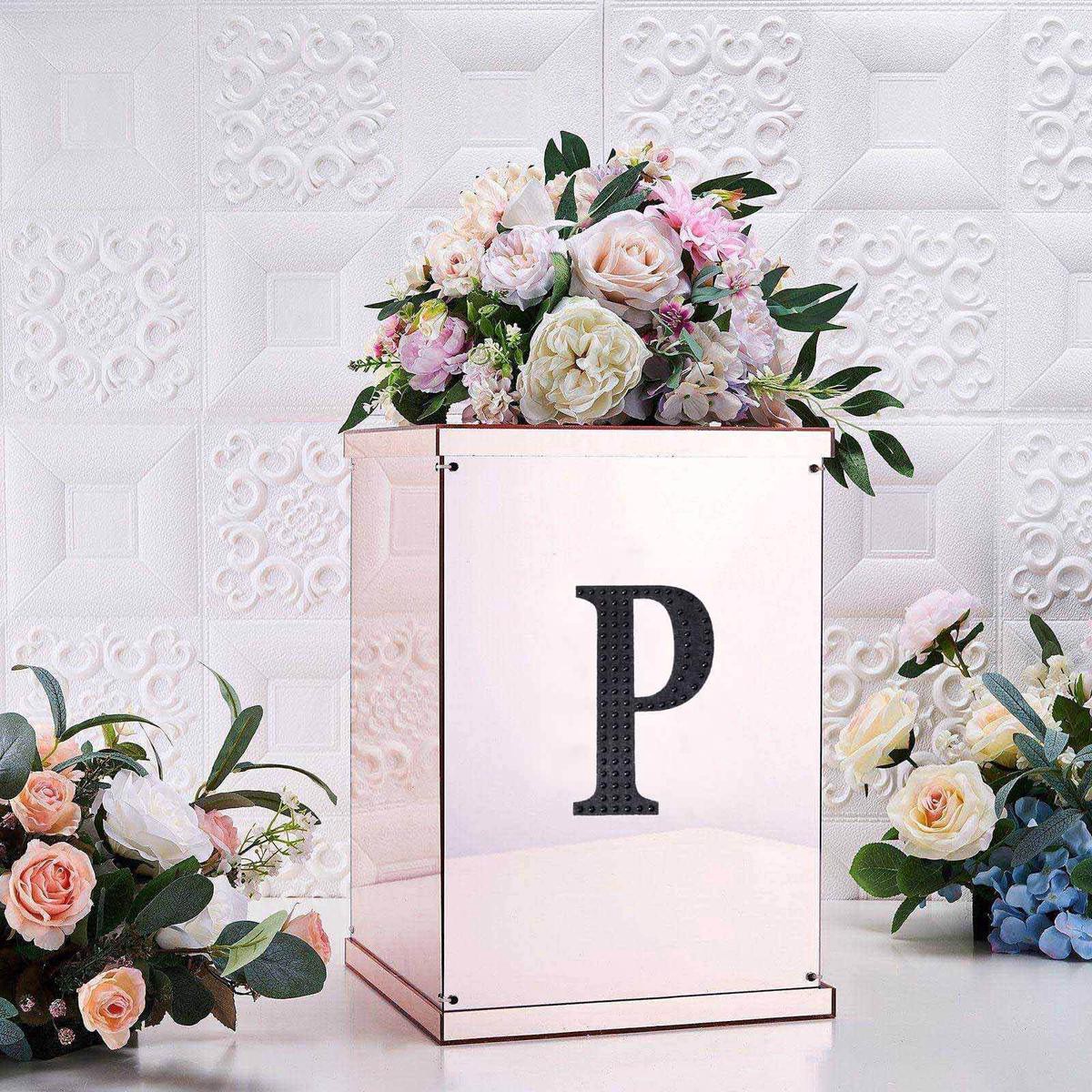 Decorative Rhinestone Alphabet 8221P8221 Letter Stickers 68221 Black Glitter Adhesive Craft Letters 8211 DIY Sparkle Embellishments
