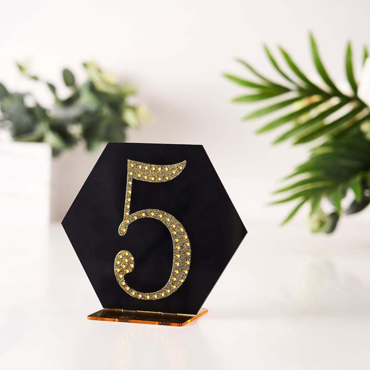 Decorative Rhinestone Number 822158221 Stickers 48221 Gold Glitter Adhesive Craft Numbers 8211 DIY Sparkle Embellishments