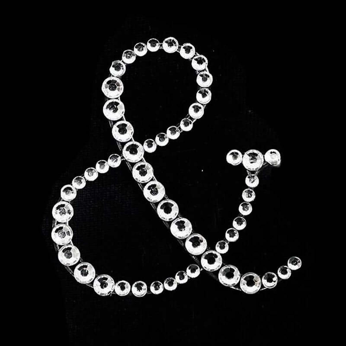 12 Pack Clear Rhinestone Monogram Letter Jewel Sticker Self Adhesive DIY Diamond Decor 8211 and 158221