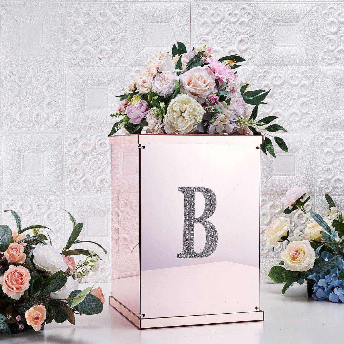 Decorative Rhinestone Alphabet 8221B8221 Letter Stickers 68221 Silver Glitter Adhesive Craft Letters 8211 DIY Sparkle Embellishments