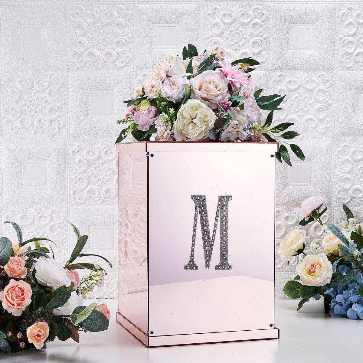 Decorative Rhinestone Alphabet 8221M8221 Letter Stickers 68221 Silver Glitter Adhesive Craft Letters 8211 DIY Sparkle Embellishments