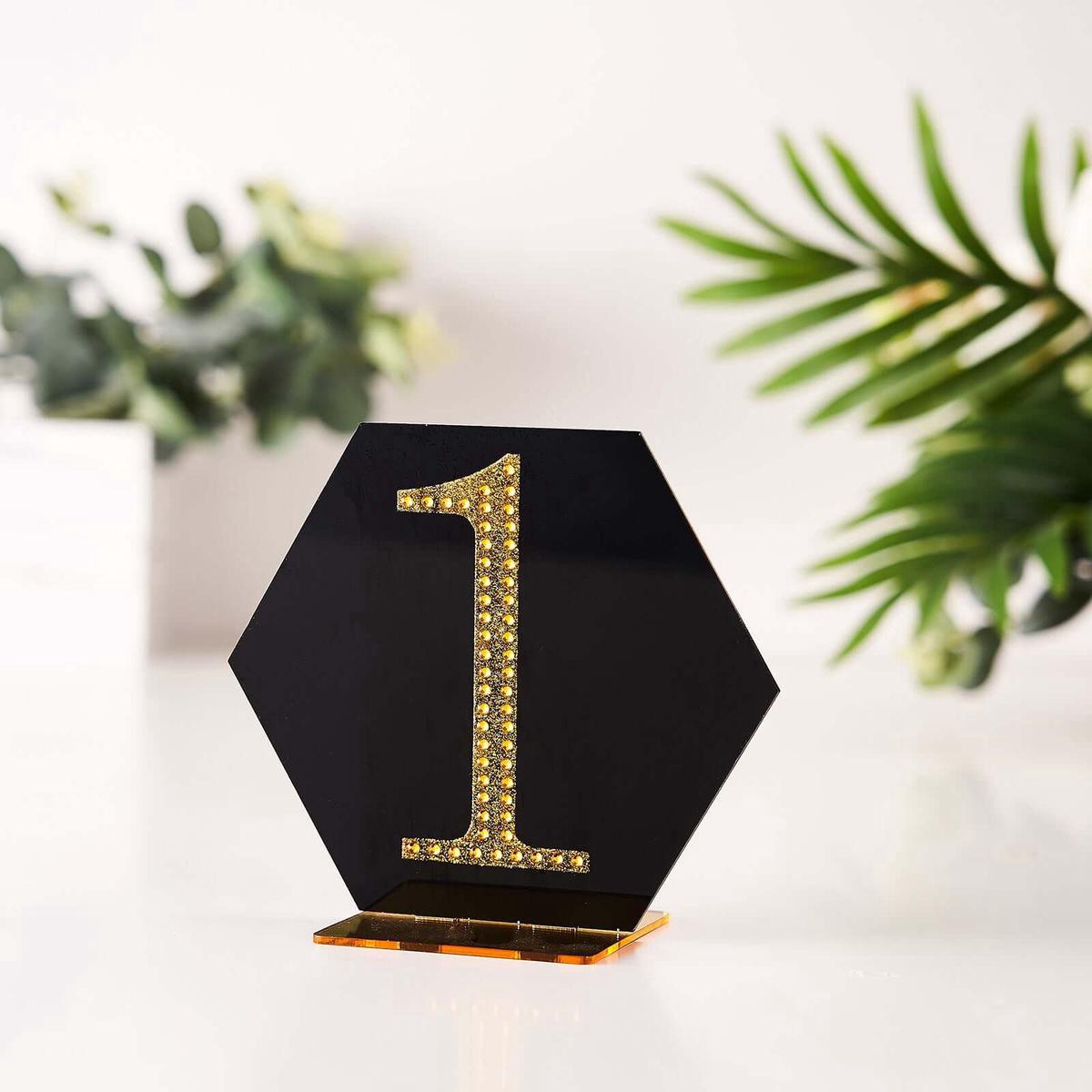 Decorative Rhinestone Number 822118221 Stickers 48221 Gold Glitter Adhesive Craft Numbers 8211 DIY Sparkle Embellishments