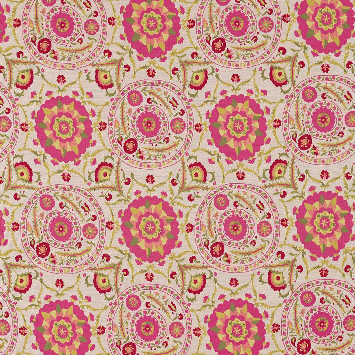 Anthos Water Garden CeriseLime Fabric by Sanderson