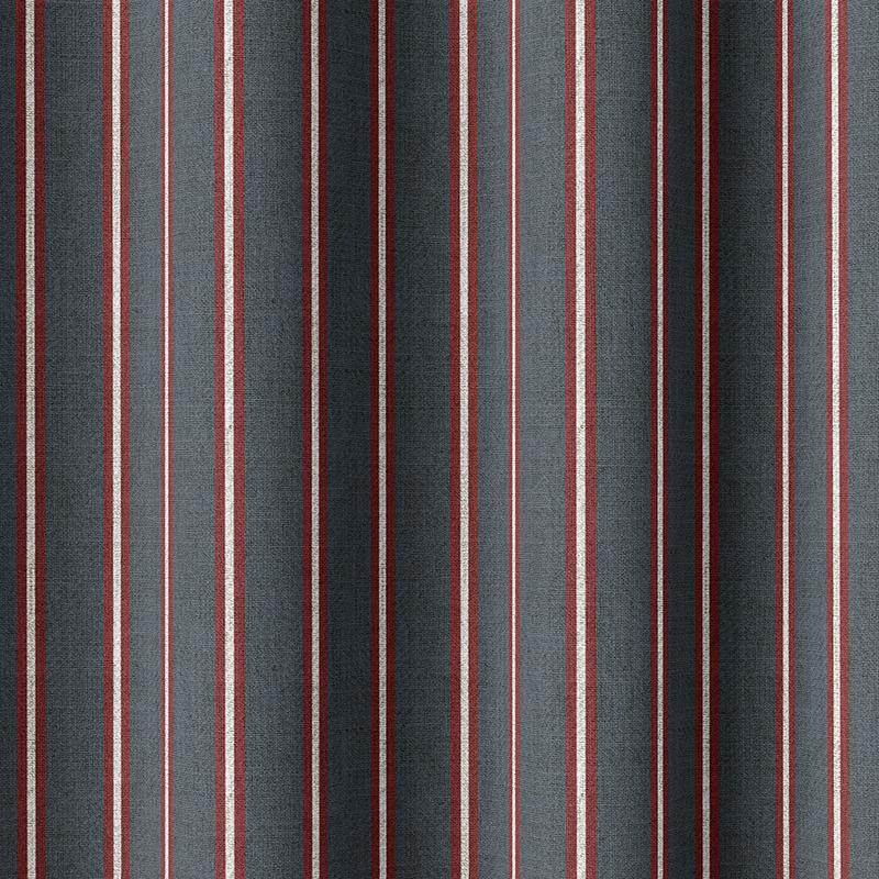 'Highway Inferno' Fabric by the Metre (Slate Grey/ Red)